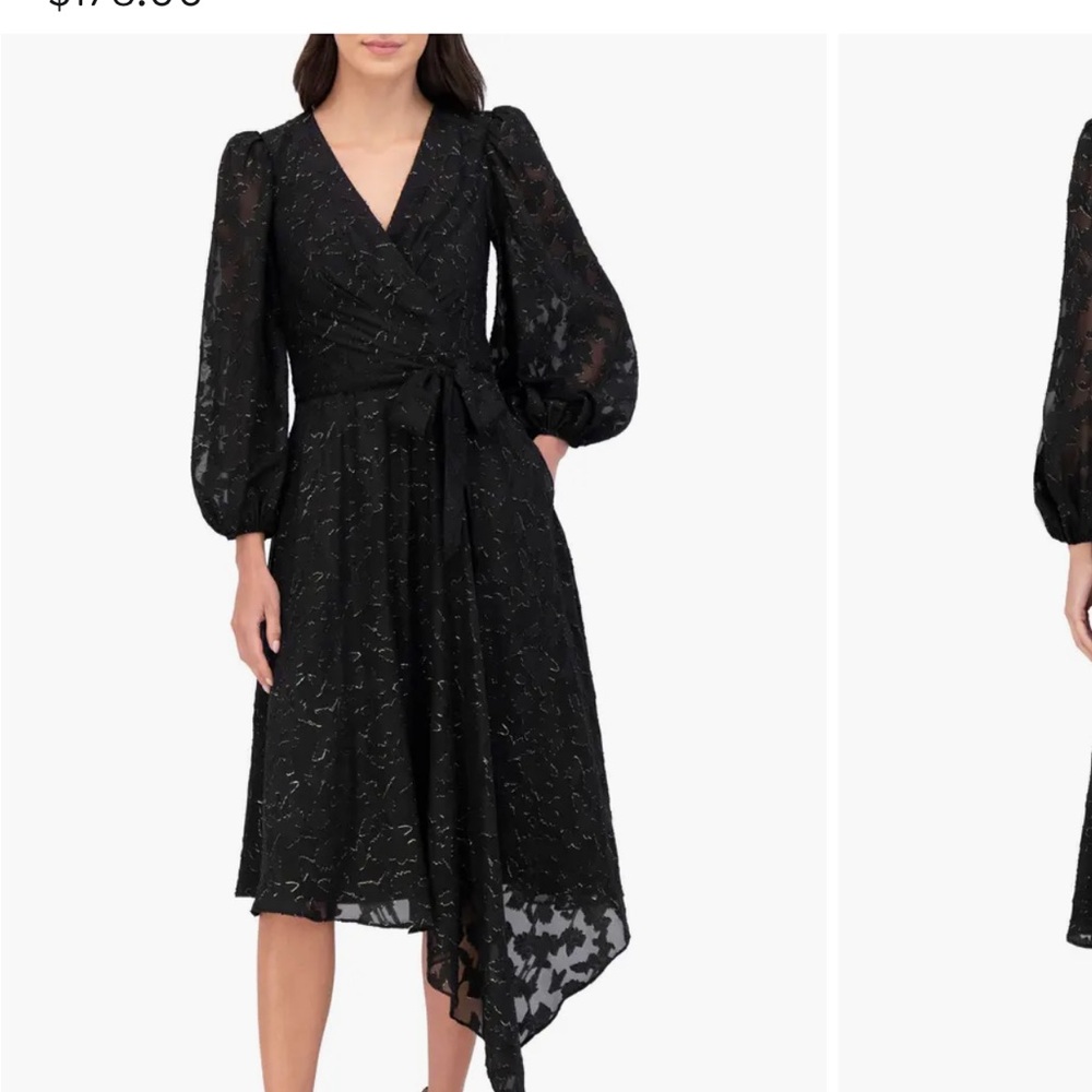 Elegant Black Wrap Dress